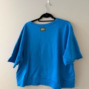 Daily Drills Blue Short-Sleeve Sweatshirt & Shorts Set -Size XS/S- SOLD TOGETHER